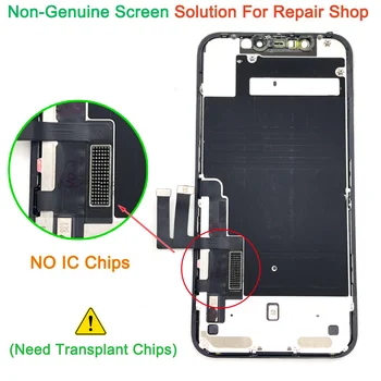 1 יח '(לא לגעת IC צ ' יפס) OLED מסך LCD מכלול תצוגה עבור iPhone 11 Pro מקס 12 13 Pm לפתור אי-מקוריות המסך לצוץ בעיה.