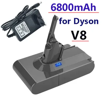 100% Originele DysonV8 6800Mah 21.6 V Batterij Voor דייסון V8 מוחלטת/Pluizige/Dier Li-Ion Stofzuiger Oplaadbare Batterij