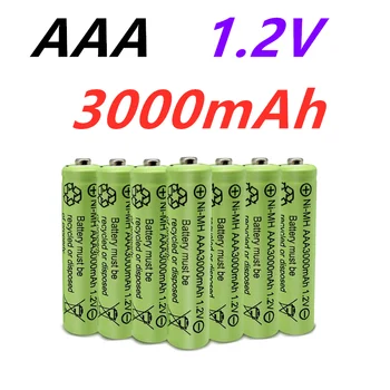 100% מקוריים 1,2 V AAA Akkus 3000mAh AA Ni-Mh Rechargeble Batterie Alkalische Für מצלמה אנטי-נשירה Spielzeug אוטומטי