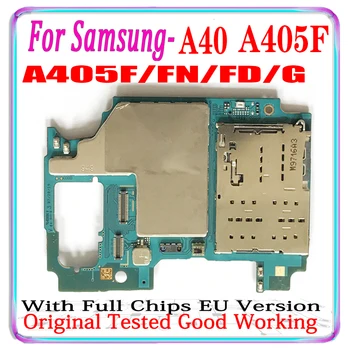 100% מקוריים סמארטפון Mainboard עבור Samsung Galaxy 40א A405F A405FN/FD 64GB לוח האם עובד במשרה מלאה עם מערכת אנדרואיד הרישוי.