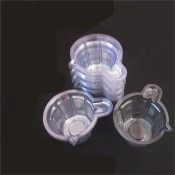 100pcs פלסטיק חד פעמית בינונית שקוף סתום בדיקת הריון כוס שתן הבדיקה הכימית מכולות צלחות פטרי.
