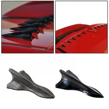 1Pcs אוניברסלי EVO בסגנון פו האחורי ABS גג סנפירי כריש הפגוש מערבולת ספוילר קיט כנף ספוילר מערבולת מפזר גנרטור B0X6