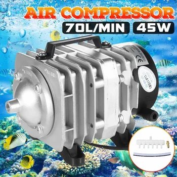 220V 35w אור 45W 70L/min גבוה כוח AC E-מגנטי משאבת אוויר בריכת דגים חמצן, משאבת מדחס בריכה אוויר משאבת Aerator ACO-308