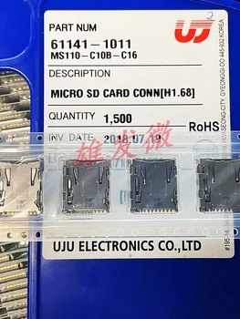 30pcs מקורי חדש MS110-C10B-C16 SD בעל כרטיס TF שבב מחזיק כרטיס הזיכרון