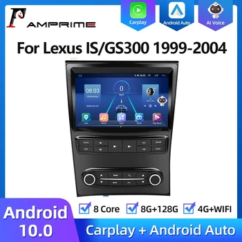 AMPrime אנדרואיד 11 Carplay רדיו במכונית עבור לקסוס/GS300 1999-2004 נגן מולטימדיה ניווט GPS Autoradio סטריאו 2din לא DVD