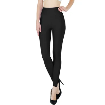 AOYLISEY נשים שחור קרסול באורך גבוהה עם קו מותן חותלות רזה בתוספת גודל ספנדקס אלסטי כושר פנאי האביב יוגה מכנסיים