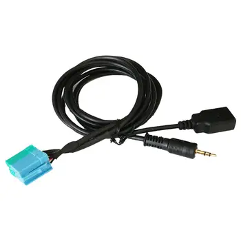 AUX USB כבל מתאם ממיר מחבר כבל אודיו 3.5 מ 