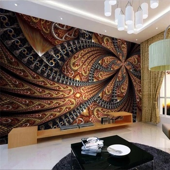 beibehang טפט קיר מותאם אישית הסלון, חדר השינה 3D אירופה מופשט פרח קיר קיר רקע קישוט הבית הציור