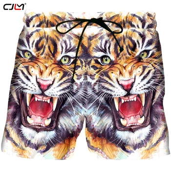 CJLM מכירה חמה בקיץ מכנסיים קצרים Mens היפ הופ הדפסת בעלי חיים נמר מפעל ישיר אספקת עיצוב מקורי לזרוק