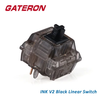 GATERON דיו V2 שחור מתג 5pin ליניארי 60g כוח מותאם אישית חמה להחליף DIY למשחקים מכני מקלדת חלקה מרגיש