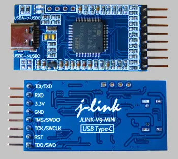 JLINK V9 מיני אמולטור ג ' -קישור אוטומטי שדרוג קושחה סוג C הבאגים Type-C Mini V9