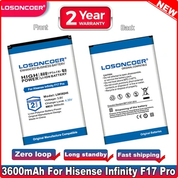 LOSONCOER 3600mAh LIW38245 סוללה עבור Hisense אינסוף F17 Pro Smartphone סוללות