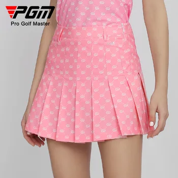 PGM גולף נשים חצאית אופנה פלאש עיצוב היהלום קיץ עמיד למים ספורט חצאיות קפלים QZ084