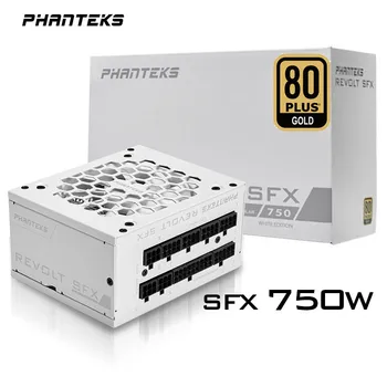 Phanteks המרד SFX 750W 80PLUS מלא מודולרי פלטינה בדירוג יעילות שקט מאוורר לבן אספקת חשמל