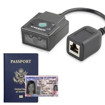 Rakinda נייד כף יד Mrz Ocr דרכון סורק קורא מחיר מכונה סורק ברקוד,קבוע הר 2D, סורק LED לבן בגודל A4