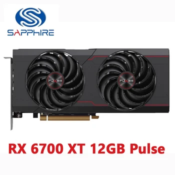 SAPPHIRE Radeon RX 6700 XT 12GB D6 דופק OC כרטיס מסך AMD RX6700XT RX6700 XT 12G גרפיקה, כרטיסי מחשב שולחני משחק GPU פעם