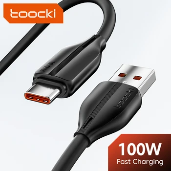 Toocki 100W USB Type C כבל מהר תשלום מטען כבל נתונים 6א סוג C כבל USB A to USB C עבור Huawei Samsung Xiaomi