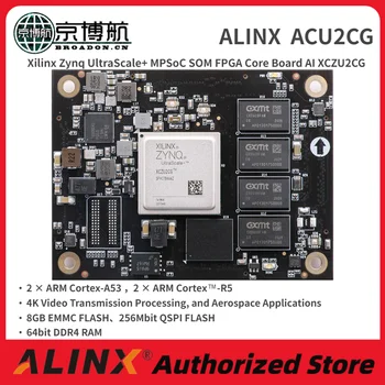 Xilinx עם רכיב ה-zynq UltraScale+ MPSoC SOM FPGA הליבה לוח AI XCZU2CG ALINX ACU2CG הדגמה ליבת הלוח