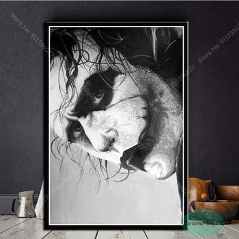 ZT84 ציור ג ' וקר שחור לבן סרט כוכב אנימה קומית פוסטר הדפסי אמנות הקיר תמונה עיצוב הבית בד הסלון קישוט