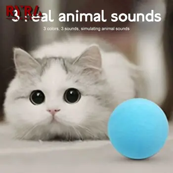 ביס צעצוע מעניין החתול ללעוס צעצועים להפחית את השעמום מנטה הכדור חתול טיזר מקל לעיסת הכדור עם Catnip מוצק צבע כדוריים