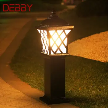 דבי גינה חיצונית קלאסית קלה הדשא מנורה גופי LED עמיד למים דקורטיביים לבית חצר