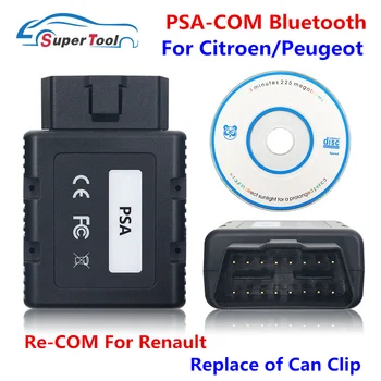 הטוב ביותר PSA-COM Bluetooth עבור פיג ' ו סיטרואן עבור כלי אבחון עבור רנו-COM ECU/מתכנת מפתח יכול להחליף מחסנית רנו