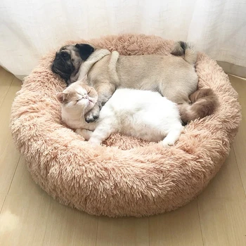 הכלב מיטה לכלב גדול גדול קטן חתול הבית העגול שטיח קטיפה ספה Dropshipping מוצרים לחיות מחמד מרגיעה המיטה כלב סופגנייה המיטה