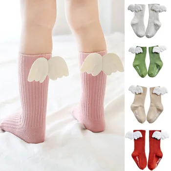 התינוק החדש אנג ' ל אגף הפעוט גרביים בנות בנים כותנה החלקה קצר קומה גרביים ילדים חמודים צבע ממתקים היילוד גרביים 0-3Years