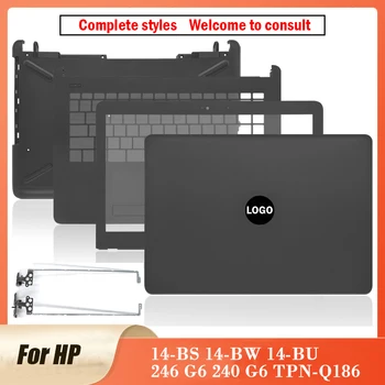 חדש HP 14-BS 14-BW 14-BU 246 G6 240 G6 TPN-Q186 נייד LCD אחורי מכסה הלוח הקדמי צירים Palmrest התחתונה המקרה 14-BS 14Inch
