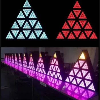 חדש ציוד Dj מקצועי משולש אור פנל RGB עבור מסיבת החתונה DMX Led אפקט אורות הבמה