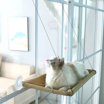 חתול חלון ערסל מחמד תלוי מיטות עם שמיכת שמש חלון נסיכת חיות מחמד למיטה עבור חתולים כלבים קטנים ברינג 20 ק 