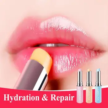 טמפרטורת צבע משתנה שפתון לחות גבוהה פיגמנט שקוף תיקון שפתיים עמיד לאורך זמן שפתון ורוד