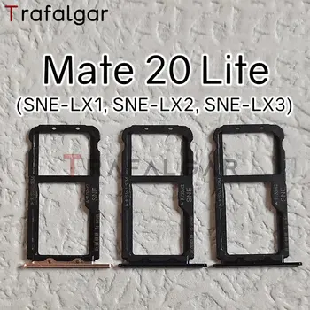 כרטיס ה-SIM מגשים Mate Huawei 20 לייט חריץ ה-SIM בעל מתאם שקע חלקי חילוף SNE-LX1 SNE-LX2 SNE-LX3