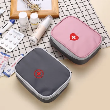 מיני חיצונית ערכת עזרה ראשונה תיק נסיעות נייד רפואה חבילת ערכת חירום שקיות לאחסון תרופות תיק קטן ארגונית