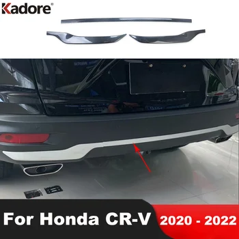עבור הונדה CRV-CR-V 2020 2021 2022 סיבי פחמן אחורית תחתונה פגוש כיסוי לקצץ האחוריים תא המטען בר שפתיים דפוס רצועת אביזרי רכב