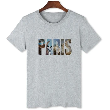 פריז אופנה חולצה מקורית של המותג קיץ, שרוול קצר בגדי גברים מזדמן חולצת טי מגניבה גבי יתדות B017
