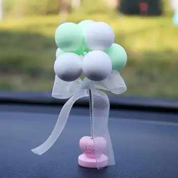 צבעוני המכונית עיצוב פנים רועד הראש אביב בלון בצורת קישוטים מתנה צעצוע