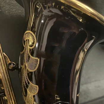 קלאסי 803 סקסופון אלט מצופה ניקל שחור זהב מגולף אלטו צרפתית מלאכה עשה ג ' אז מכשיר עם אביזרים