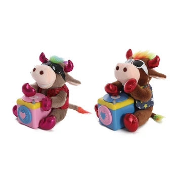 תינוק מוסיקלי לרקוד חזיר צעצוע אלקטרוני די ג ' יי חזיר צעצועים קטיפה המפלגה קישוט חדש Dropship