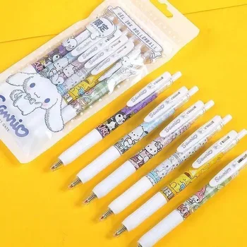 תלמיד כתיבה Sanrio ג 'ל עט 0.5 שחור כדור טיפ Kuromi Pochacco ג' ל עט-דיו לחץ על סוג העט תלמידים חדשים Kawaii עט